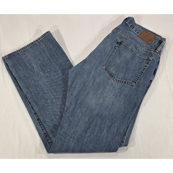 Gap Mens Blue Jeans Bootcut Mid Rise Medium Wash Cotton Denim Cowboy 34x34 - Picture 6 of 16